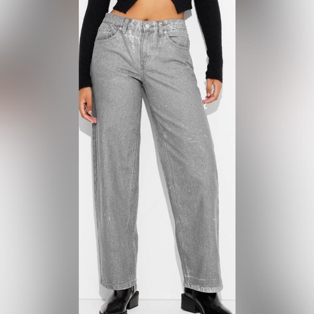 Women's Wild Fable Mid-Rise 90's Relaxed Straight Jeans Size 6